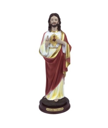 Figura Sagrado Corazón en Resina - NOVEDAD,  Estilo Religioso, Ideal para Decorar Espacios