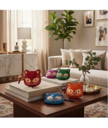 Monedero 6U Multicolor con Diseño de Gato