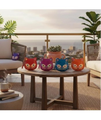 Monedero 6U Multicolor con Diseño de Gato