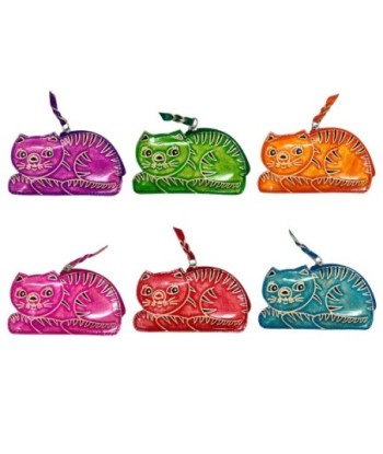 Monedero 6U en colores vibrantes con diseño de gato