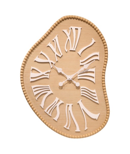 Reloj de pared en MDF con diseño moderno y estilo asimétrico