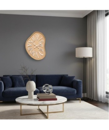 Reloj de pared en MDF con diseño moderno y estilo asimétrico