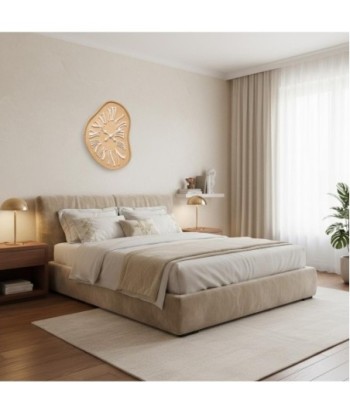 Reloj de pared en MDF con diseño moderno y estilo asimétrico