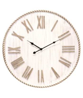 Reloj de MDF con diseño moderno y cuerda decorativa - NOVEDAD