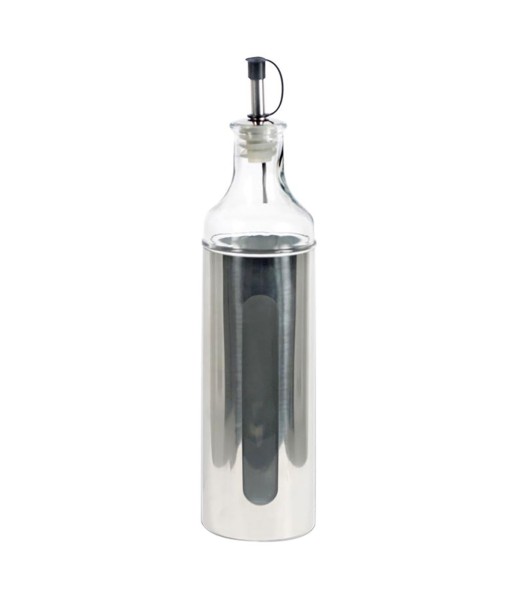Vinagrera 450Ml de Metal y Cristal - Utensilios Prácticos para Cocina