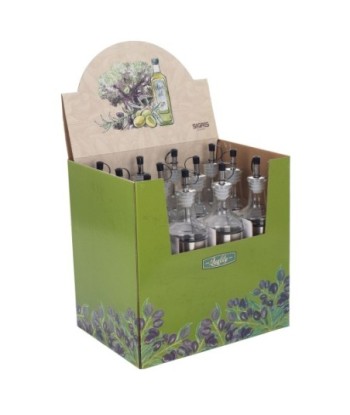 Vinagrera 450Ml de Metal y Cristal - Utensilios Prácticos para Cocina