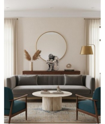 Figura Hombre Cabeza S/Rodillas en Resina, Estilo Clásico, Decoración Moderna