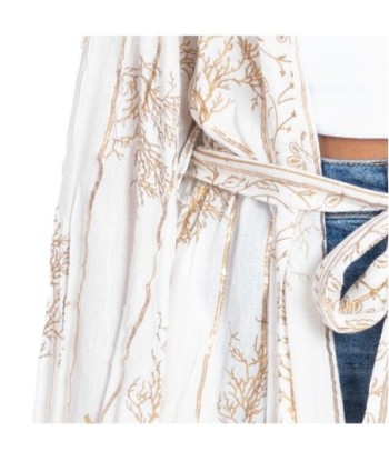 Kimono Rosa Mujer Estampado, Chaqueta Larga de Viscosa 100%, Moda Isla Bonita Ibiza Style, Kimono Elegante para