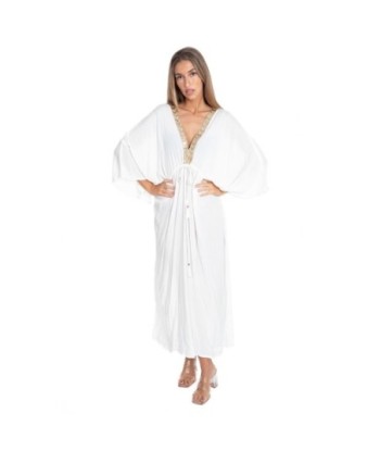Vestido Largo Midi Multicolor para Mujer - Moda Isla Bonita - Estilo Ibiza Glam - Perfecto para Fiestas y Ocasiones