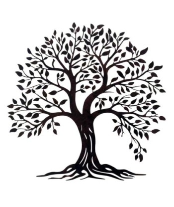 Adorno de Pared Árbol Decorativo para Jardín, Oficina y Hogar - Diseño Moderno en Metal para Decoración Interior