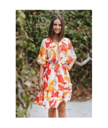 Vestido Corto Blanco Estampado para Mujer - Moda Isla Bonita - Elegante y Fresco para Ocasiones Especiales y Uso