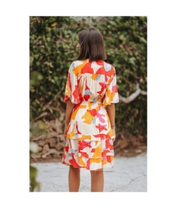 Vestido Corto Blanco Estampado para Mujer - Moda Isla Bonita - Elegante y Fresco para Ocasiones Especiales y Uso
