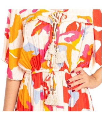 Vestido Corto Blanco Estampado para Mujer - Moda Isla Bonita - Elegante y Fresco para Ocasiones Especiales y Uso