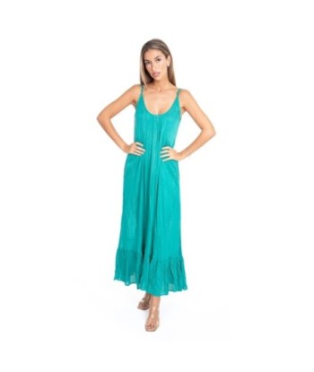 Vestido Largo Midi Verde para Mujer - Moda Elegante y Versátil, Ideal para Fiesta o Uso Diario, 100% Viscosa,