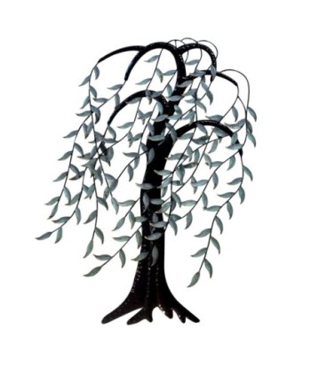 Adorno Pared Árbol Decorativo de Metal para Jardín y Terraza, Elemento de Diseño Moderno y Elegante para Espacios