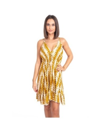 Vestido Corto Crudo Halter para Mujer - Moda Isla Bonita - Estampado Elegante - Ropa de Fiesta y Casual - Viscosa