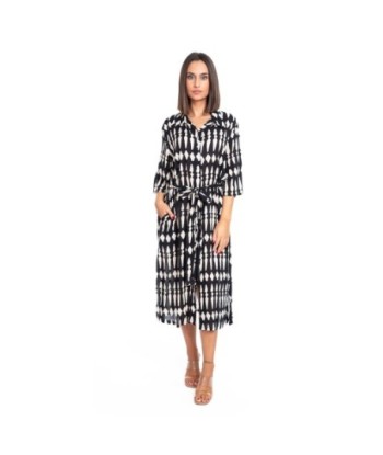 Vestido Largo Midi Verde Estampado Camisero para Mujer - Moda Isla Bonita Glam - Ideal para Fiesta y Ocasiones