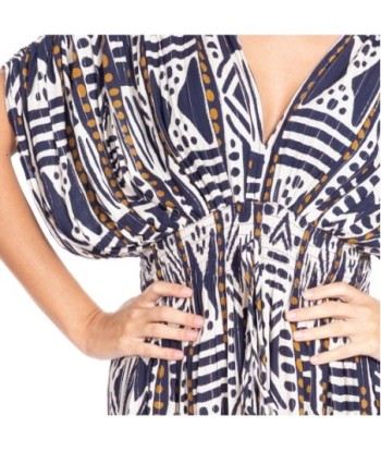 Vestido Largo Midi Azul para Mujer - Moda Elegante, Estampado Único, Ideal para Fiesta y Ocasiones Especiales,