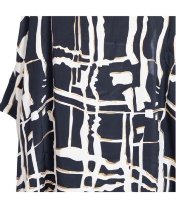 Kimono Mujer Beige Estampado Rombos - Chaqueta Ligera de Moda Isla Bonita Glam para Ocasiones Especiales y Uso