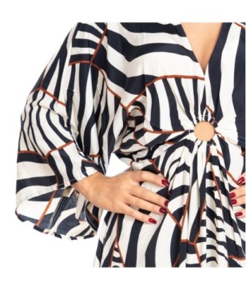 Vestido Largo Midi Azul Estampado Camisero para Mujer - Moda Isla Bonita, Elegante y Versátil para Ocasiones Especiales