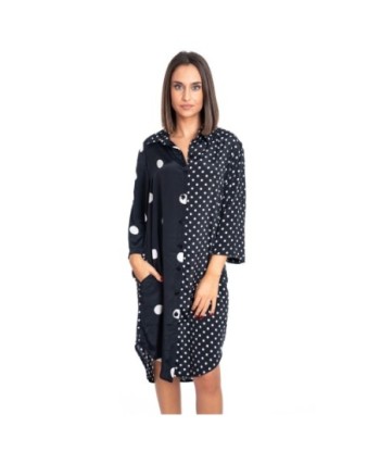 Kurta Multicolor Mujer - Vestido Corto Estampado, Manga ¾, Viscosa 100%, Moda Isla Bonita, Colección Islabonita