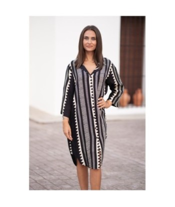 Vestido Largo Camisero Multicolor para Mujer - Moda Étnica Isla Bonita - Vestido Midi Elegante para Fiesta y Ocasiones