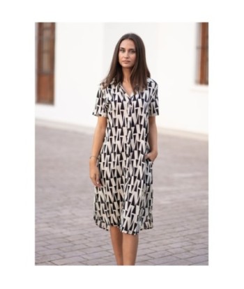 Vestido Corto Mujer Estampado Azul Moda Isla Bonita Glam - Elegante y Versátil para Fiesta y Ocasiones Especiales