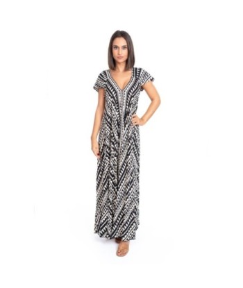 Vestido Largo Midi Mujer Estampado Multicolor - Moda Mujer Elegante para Fiesta y Ocasiones Especiales