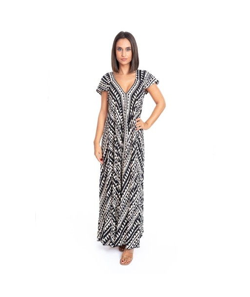 Vestido Largo Midi Mujer Estampado Multicolor - Moda Mujer Elegante para Fiesta y Ocasiones Especiales