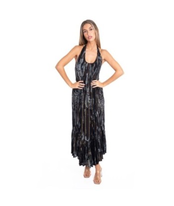 Vestido Largo Midi Multicolor para Mujer - Estilo Elegante, Hombros Descubiertos, Ideal para Fiesta y Ocasiones