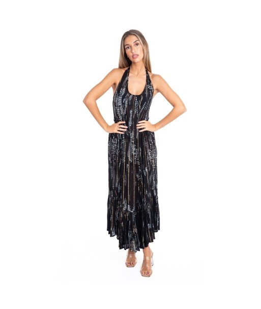 Vestido Largo Midi Multicolor para Mujer - Estilo Elegante, Hombros Descubiertos, Ideal para Fiesta y Ocasiones