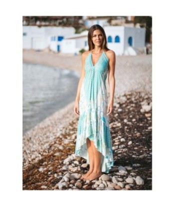 Vestido Largo Midi Multicolor Estampado para Mujer - Moda Isla Bonita Boheme, Elegante y Versátil para Ocasiones