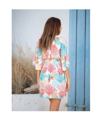 Vestido Corto de Mujer Crudo - Moda Isla Bonita Sun and Sand - Vestido Elegante para Ocasiones Especiales - Ropa