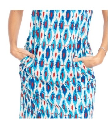 Vestido Largo Midi Azul Estampado para Mujer - Elegante y Versátil, Ideal para Fiesta y Ocasiones Especiales -