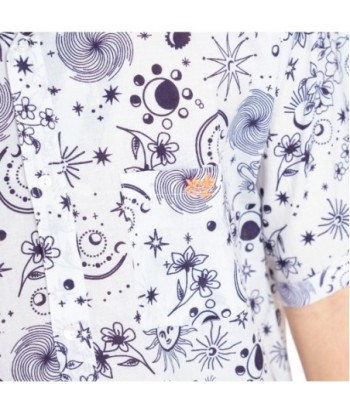 Camisa Hombre Azul Estampada de Algodón, Camisa Manga Larga Casual para Hombre, Moda Hombre Isla Bonita, Ropa