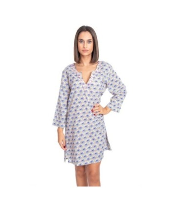 Kurta Rosa para Mujer - Moda Isla Bonita, Estilo Tropical, Manga ¾, 100% Algodón, Perfecto para Verano, Colección
