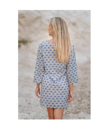 Kurta Rosa para Mujer - Moda Isla Bonita, Estilo Tropical, Manga ¾, 100% Algodón, Perfecto para Verano, Colección