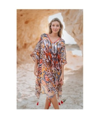 Poncho Crudo Mujer Estampado Animal Print - Ropa de Invierno, Abrigo Ligero, Perfecto para Salidas y Estilo Casual