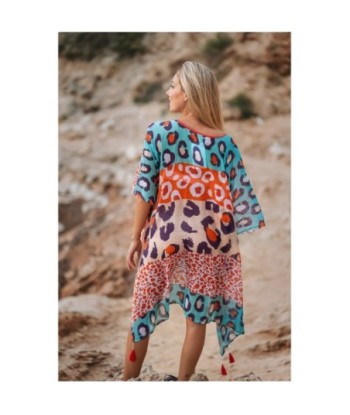 Poncho Crudo Mujer Animal Print - Ropa de Invierno, Abrigo Cálido, Estilo Chic, Perfecto para Ocasiones Casual