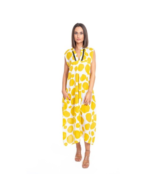 Vestido Largo Midi Multicolor para Mujer - Elegante y Con Estampado de Lunares - Ropa de Moda Mujer - Ideal para