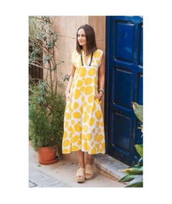 Vestido Largo Midi Multicolor para Mujer - Elegante y Con Estampado de Lunares - Ropa de Moda Mujer - Ideal para