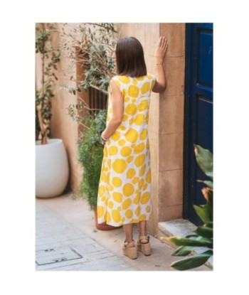 Vestido Largo Midi Multicolor para Mujer - Elegante y Con Estampado de Lunares - Ropa de Moda Mujer - Ideal para