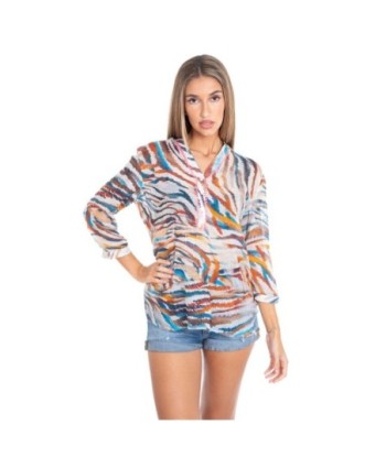 Blusa Multicolor Mujer Animal Print - Elegante y Moderna Camisa de Manga Larga para Ocasiones Especiales y Casual