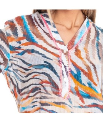 Blusa Multicolor Mujer Animal Print - Elegante y Moderna Camisa de Manga Larga para Ocasiones Especiales y Casual