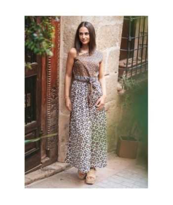 Vestido Largo Midi Azul Estampado Animal Print para Mujer - Elegante y Versátil para Ocasiones Especiales y Diarias