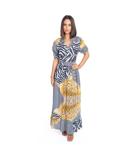 Vestido Largo Midi Azul Mujer - Moda Isla Bonita - Estilo Elegante y Fresco para Fiesta y Ocasiones Especiales