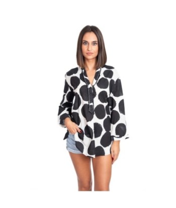 Blusa Azul Mujer Manga Larga Elegante - Camisa Casual para Fiesta y Ocasiones Especiales - Moda Mujer ISLABONITA