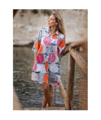 Vestido corto camisero verde estampado para mujer, elegante y cómodo, ideal para ocasiones especiales y uso diario