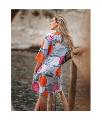 Vestido corto camisero verde estampado para mujer, elegante y cómodo, ideal para ocasiones especiales y uso diario