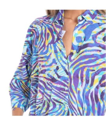 Vestido Corto Camisero Rosa Mujer - Estampado Animal Print, Manga ¾, Ideal para Fiesta y Ocasiones Especiales